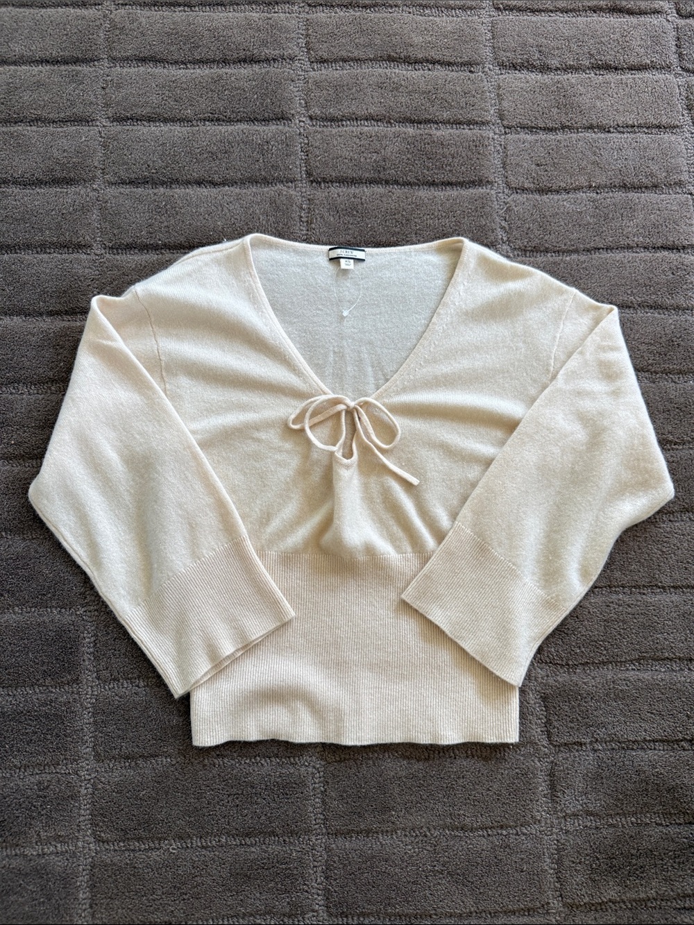 J. Crew Cashmere Sweater in Light Cream